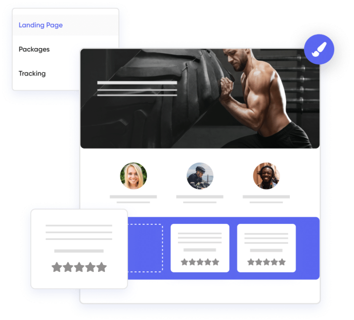 MySite Abstract Picture of a landing page